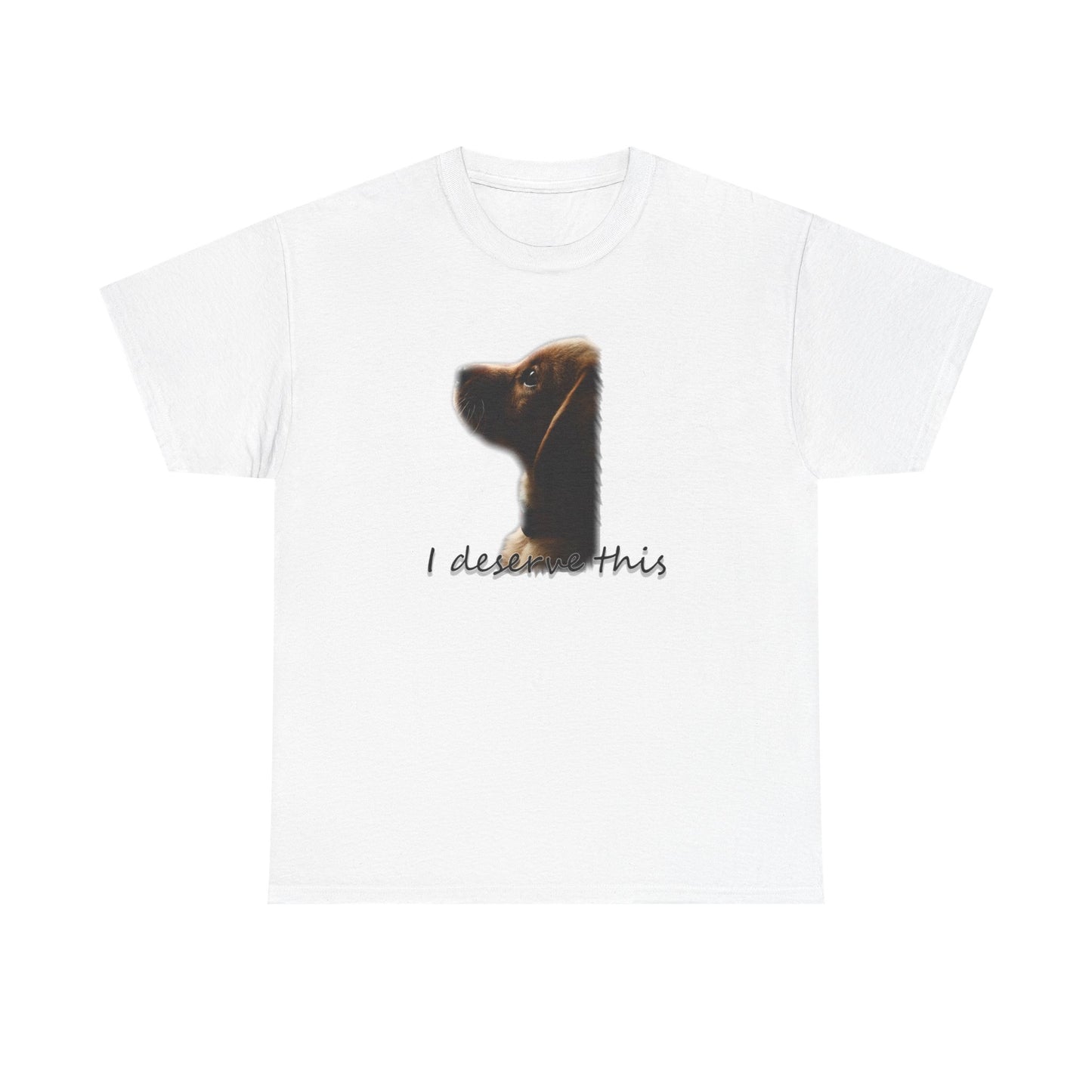 "i deserve this" shirt